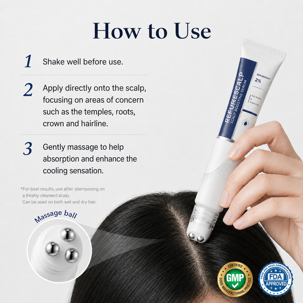 How to use Deoxyribose Scalp Serum