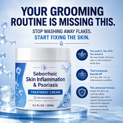 Scalp & Beard Psoriasis and Seborrheic Dermatitis Treatment Cream