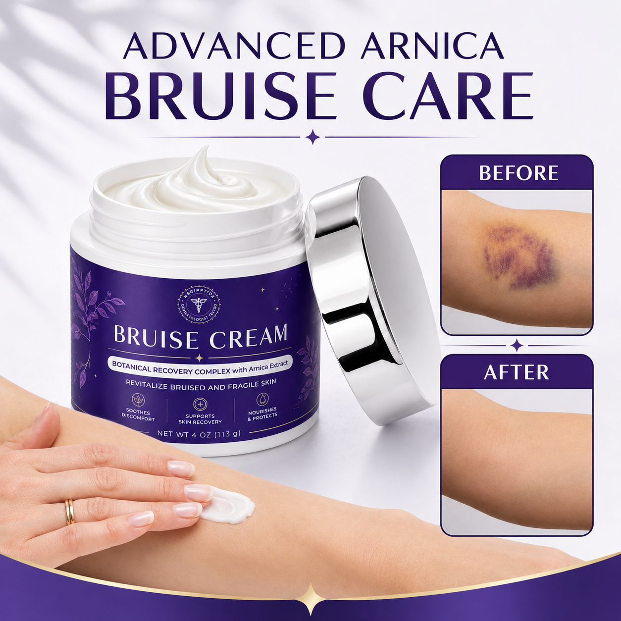 🌼🌼🌼🌼 Completely eliminates bruises, removes body contusions and various scars, deeply repairs damaged skin, reduces swelling and discomfort, and restores healthy skin.
