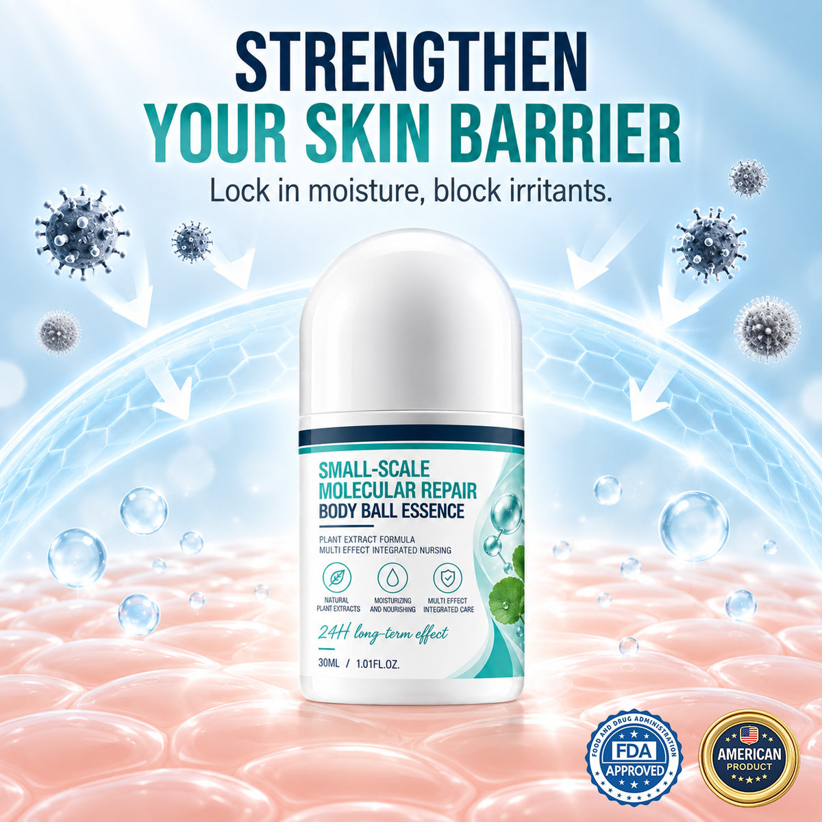 Protective skin barrier concept visual