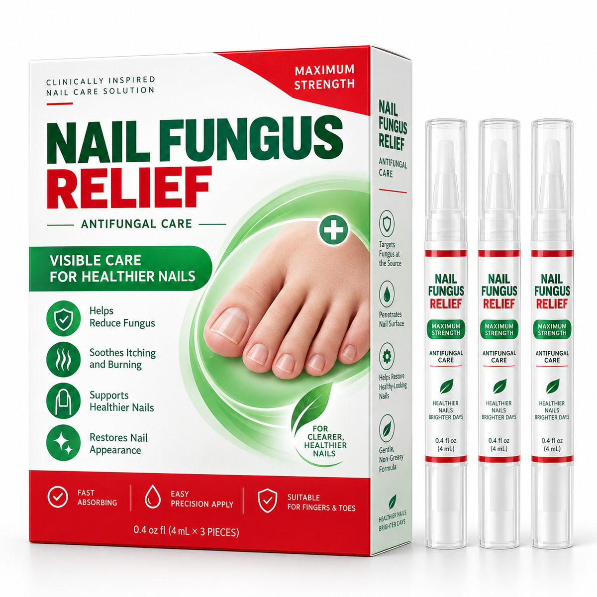 Antifungal Solution for Toenail or Fingernail, Nail Care - Nail Repair Remove Fungal problem