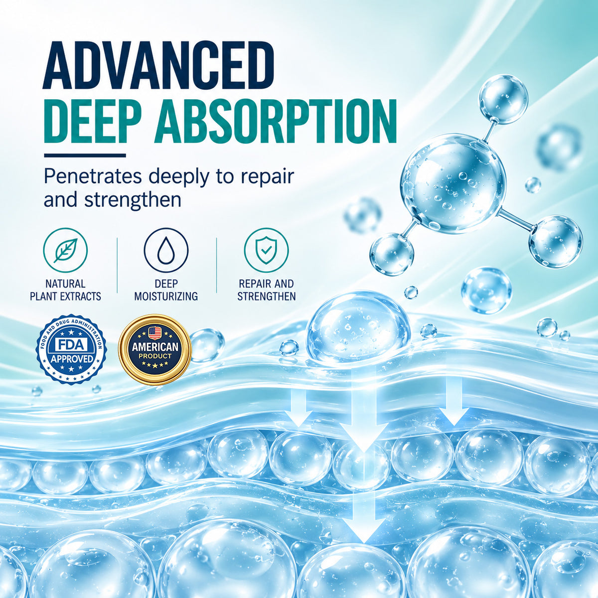 Hydration and absorption concept visual