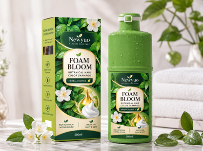 Long-Lasting Plant-Based Foam Hair Dye