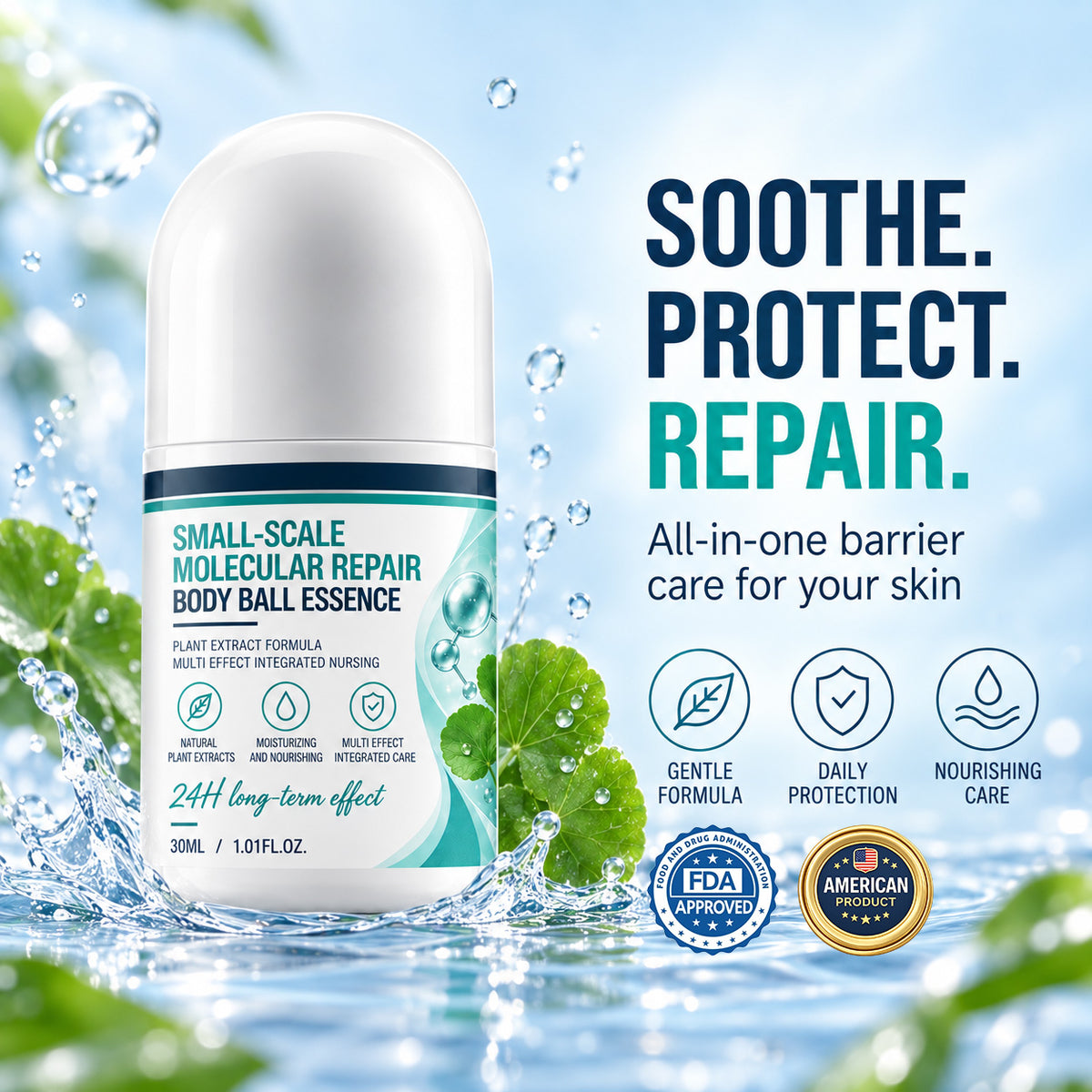 Soothing and protective body-care visual