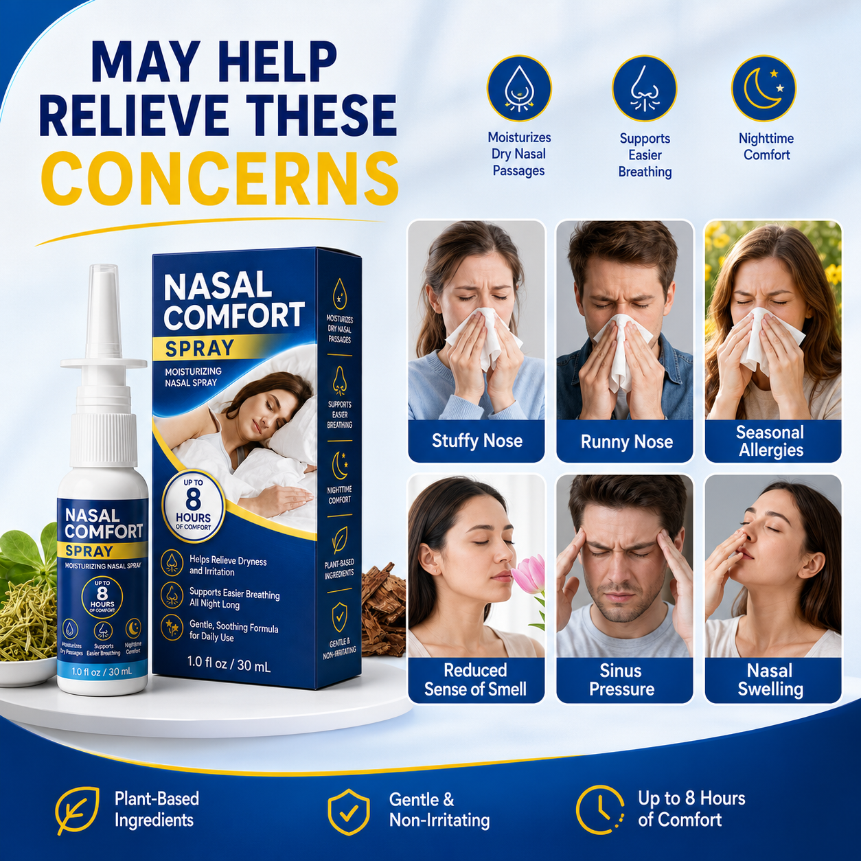 Common nasal comfort concerns