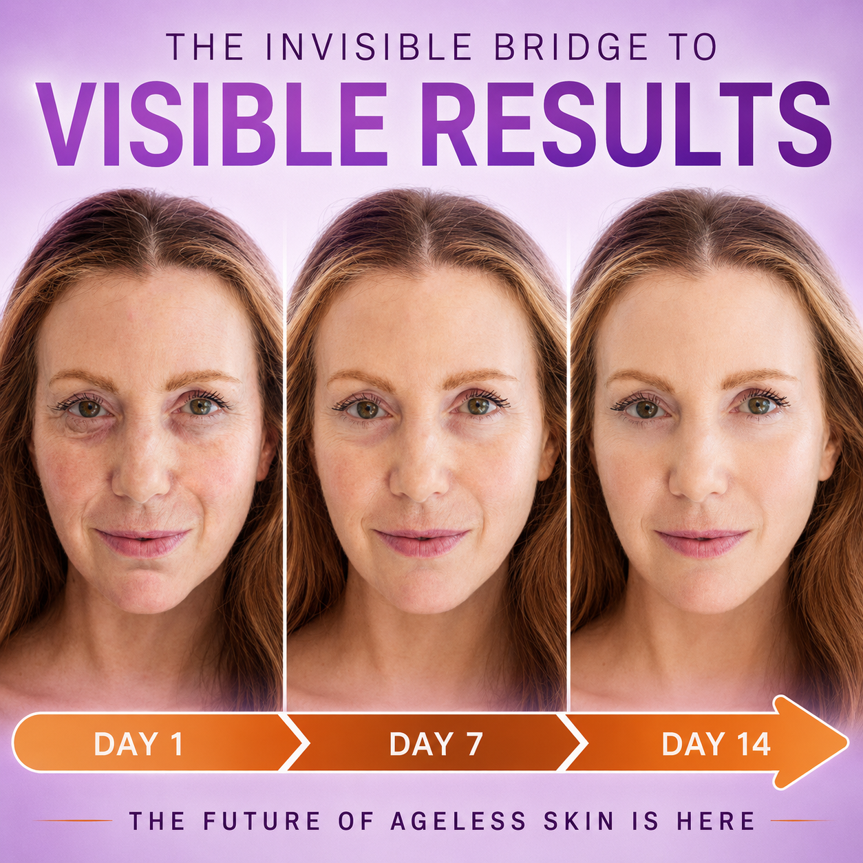Day 1 Day 7 Day 14 skincare timeline