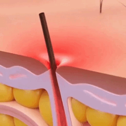 Animated water and hydration-focused product visual