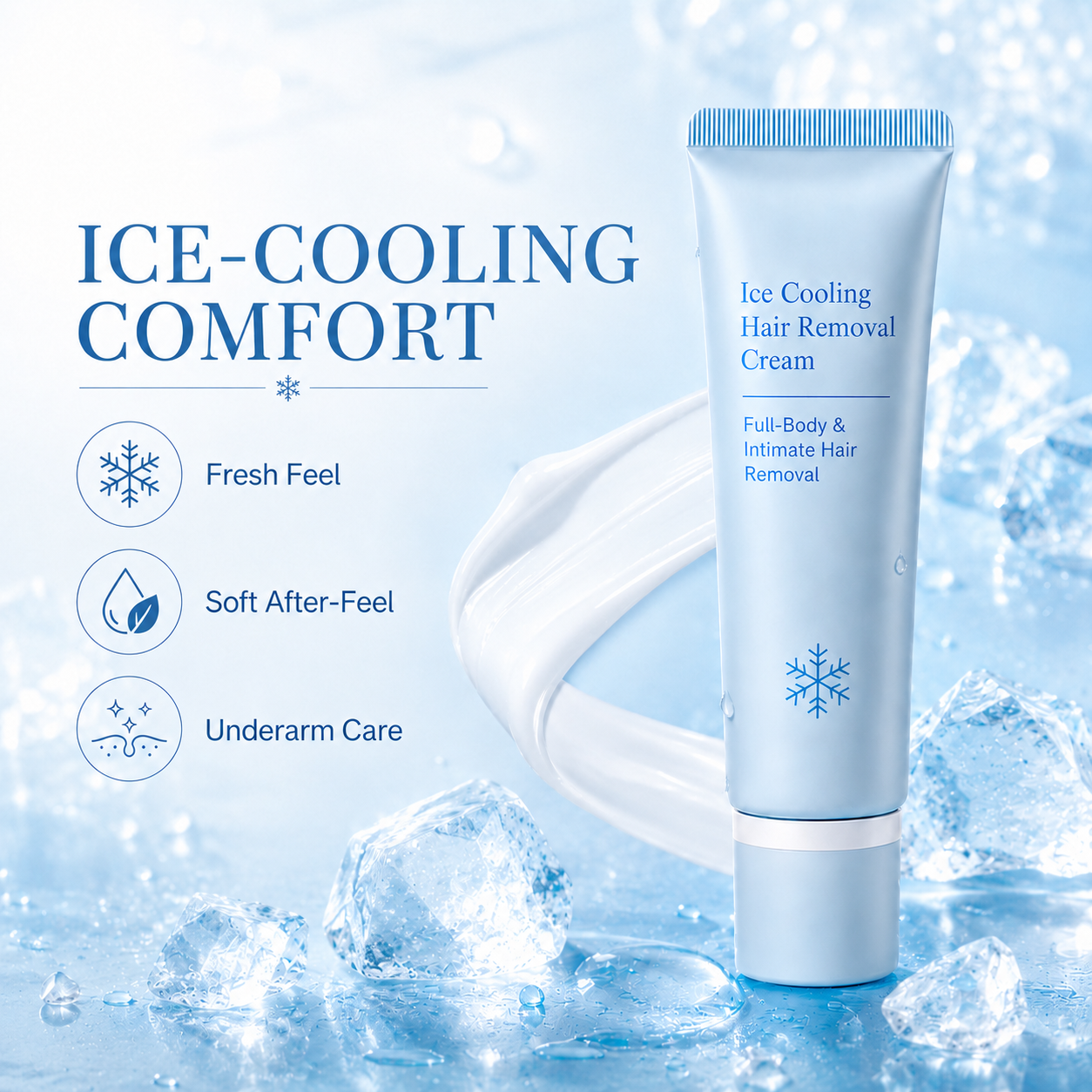 Ice CoolingHair Removal Cream